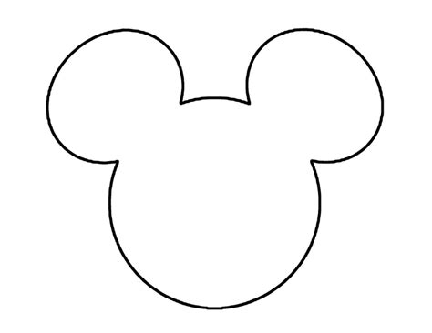 Mickey Mouse Ears Printable Template